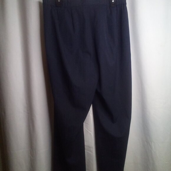 Liz Claiborne Pants 14P 14 Petite Anissa Straight Leg Blue - Picture 5 of 16